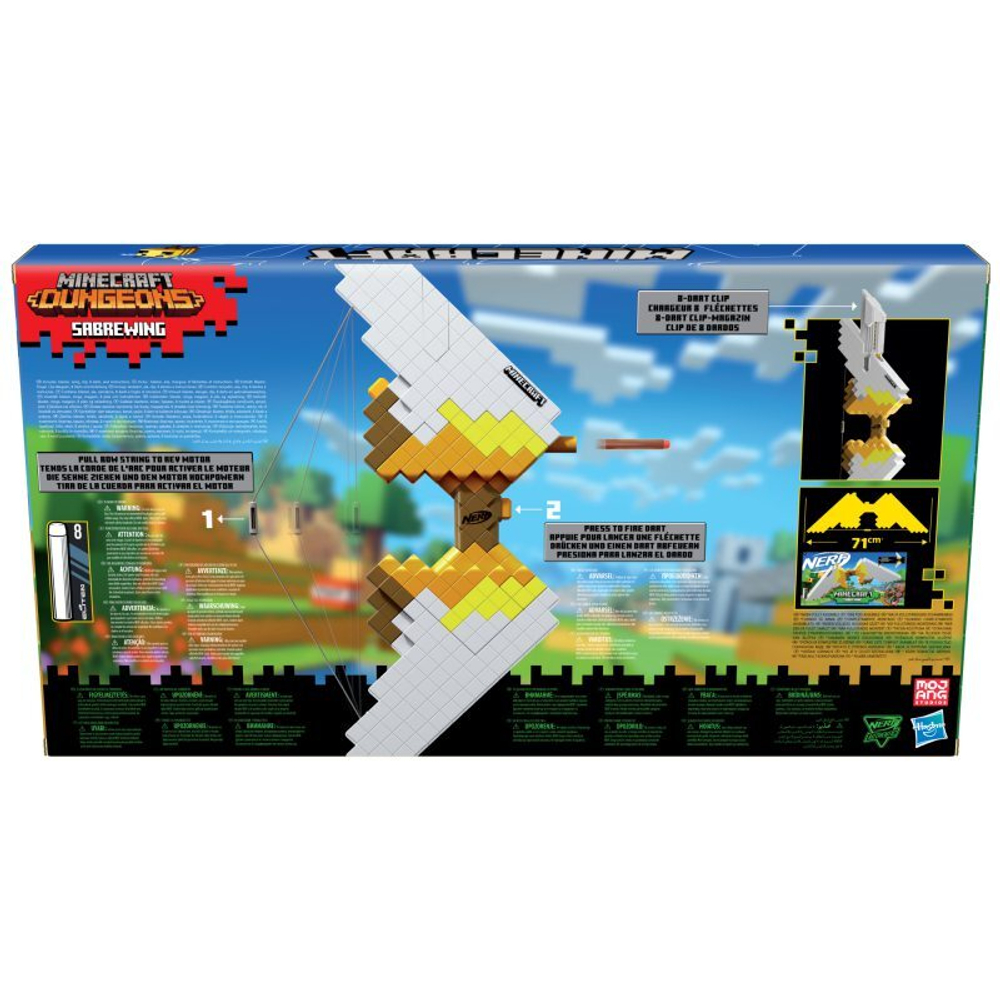 Hasbro Nerf Elite - Пусковая установка для стрельбы из лука Minecraft + стрелы F4733