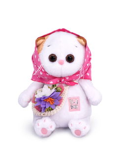 Мягкая игрушка Ли-Ли Baby в косыночке и с корзинкой 20см