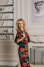 В'Стиле Элегантное трикотажное платье Бабочка