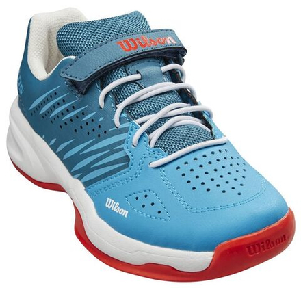 детские Кроссовки теннисные Wilson Kaos K 2.0 Jr - blue coral/white/fiesta