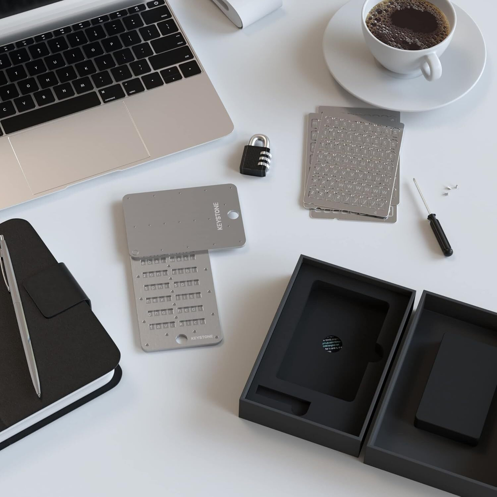 KEYSTONE Crypto Seed Storage (Keystone Tablet Plus) Металлический капсула для резервного копирования сид-фразы криптокошелька