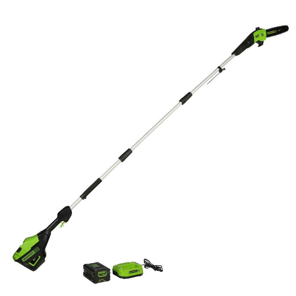 Высоторез/Сучкорез аккумуляторный Greenworks GD60PS25, 60V, 25 см, бесщеточный без АКБ и ЗУ (1402107)