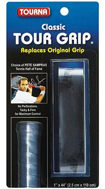 Теннисные намотки базовые Tourna Classic Tour Grip 1P - черный