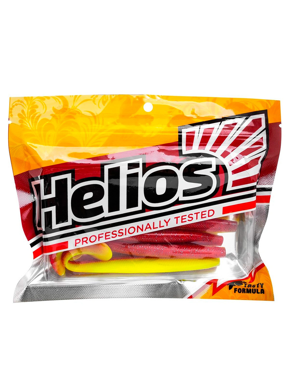 Виброхвост Helios Trofey 5.5"/14см Red Lemon 4шт. (HS-25-050)