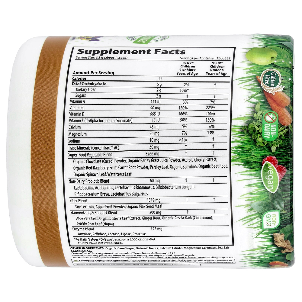 Macrolife Naturals, Macro Coco Greens®, суперфуд для детей, 202 г (7,1 унции)