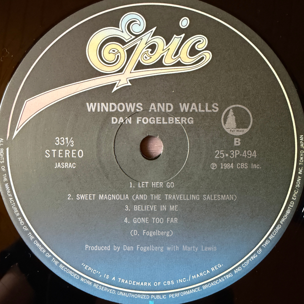 Виниловая пластинка Dan Fogelberg ‎– Windows And Walls LP