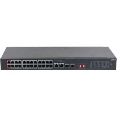24-портовый неуправляемый коммутатор с РоЕ Dahua DH-S3226-24ET-240