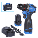 NORDBERG (NE104K) Шуруповерт аккумуляторный макс.диам. сверла 10 мм, 16 В, 60 Нм с 2 аккум. и зар.устр