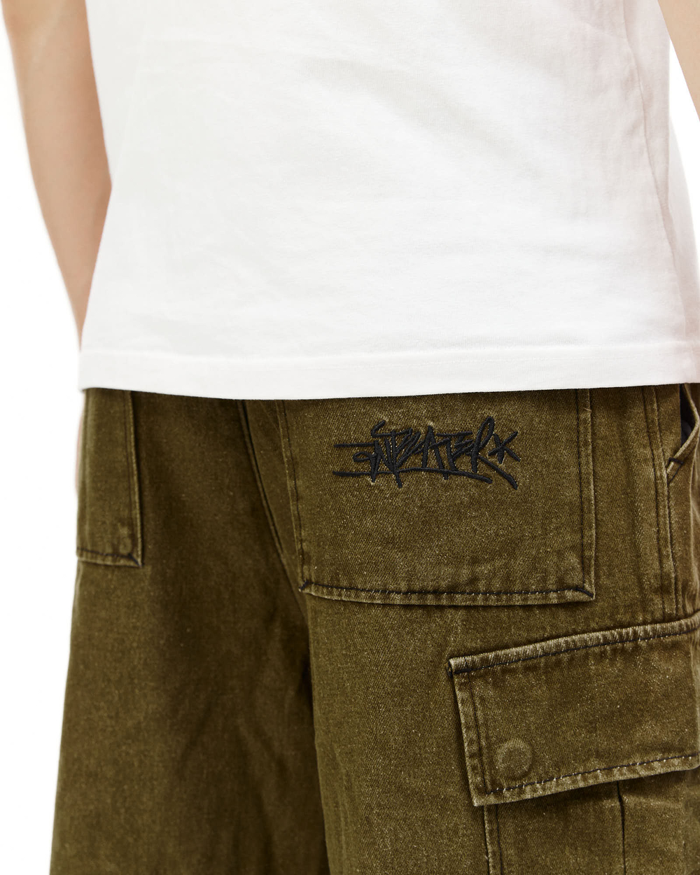 Джинсы Anteater Wide Cargo Denim Green