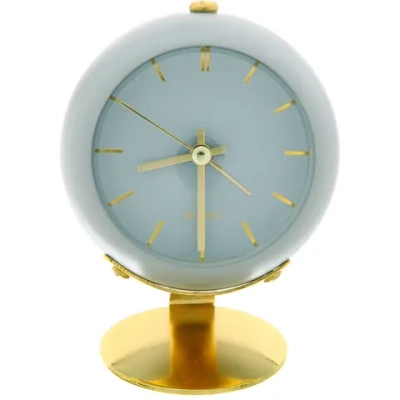 Будильник «ALICE» 8,5*5см серо-голубой