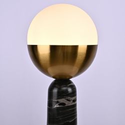 Настольная Лампа Marble Globe Black By Imperiumloft