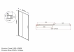 Душевая дверь Vincea Garda VDS-1G125CLGM 125 стекло прозрачное/профиль вороненая сталь