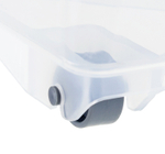 Органайзер с ручкой на колесах 10,5л Прозрачный