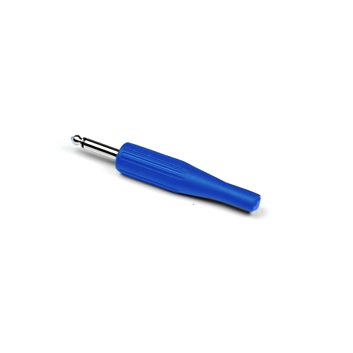 INVOTONE J180 BL - Коннектор джек моно, кабельный, 6.3 мм, цвет синий, корпус пластик