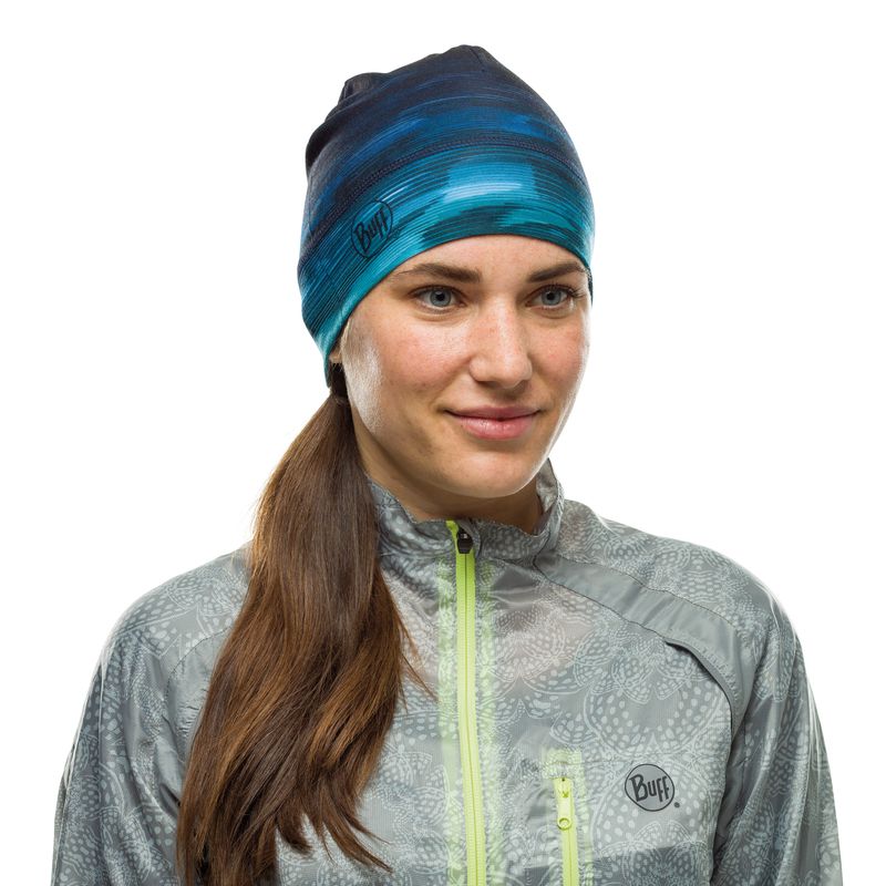 Тонкая теплая спортивная шапка Buff Hat Thermonet Khewra Blue Фото 2