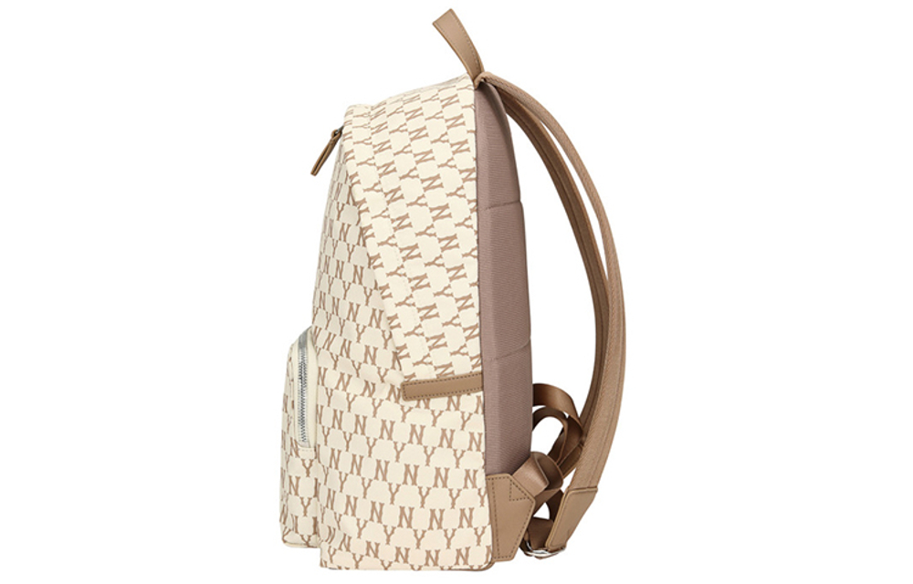MLB Monogram Collection Nylon Backpack Large Unisex Beige