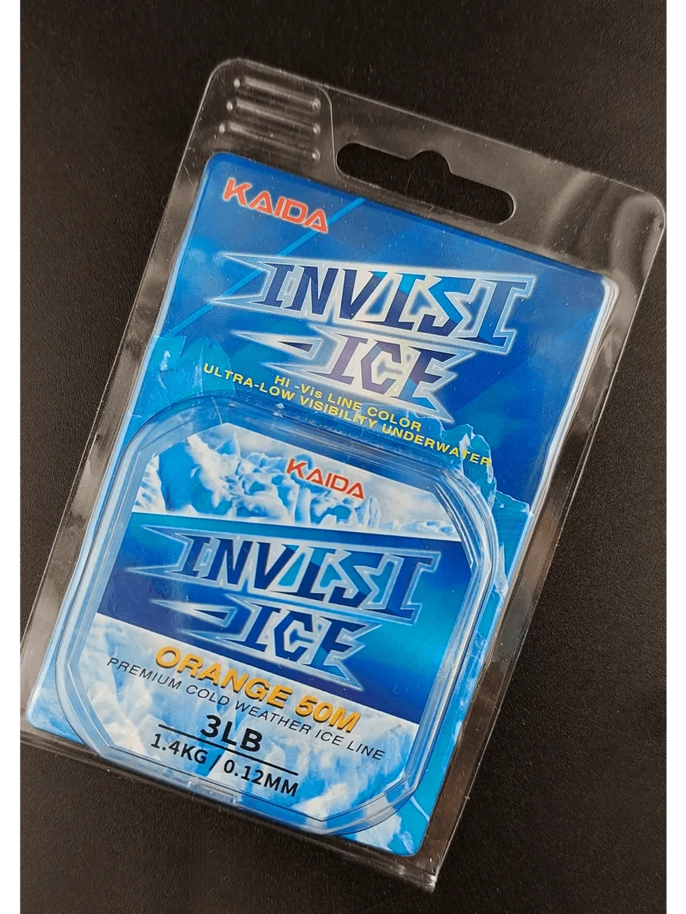 Зимняя леска Каида Invisi ICE для подлёдного лова 0.12 мм
