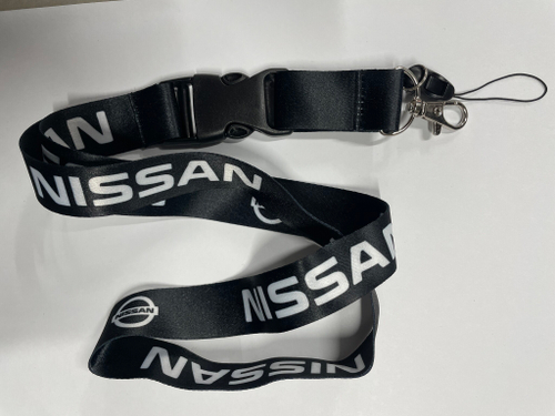 Nissan (черный) / Брелок, шнурок для ключей на шею Nissan (Ниссан), ланъярд, крафт, черный (1 шт)