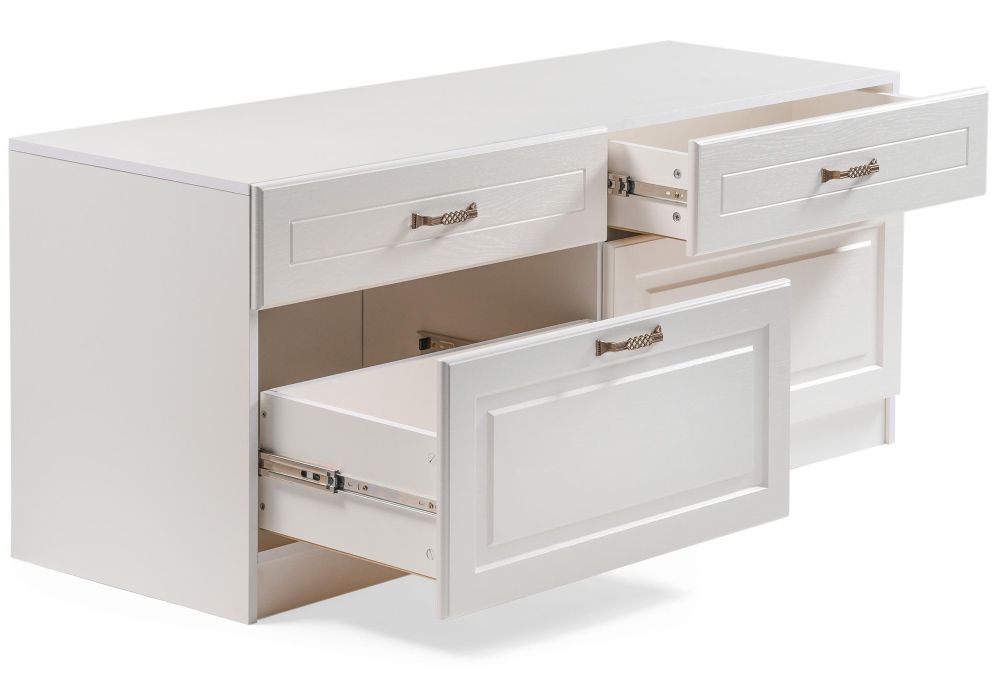 ТВ-тумба Ливерпуль белый / ясень ваниль