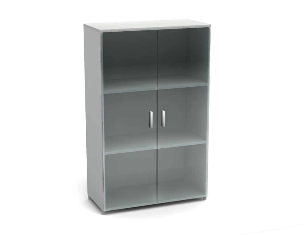 Шкаф низкий со стеклом КАНЦ