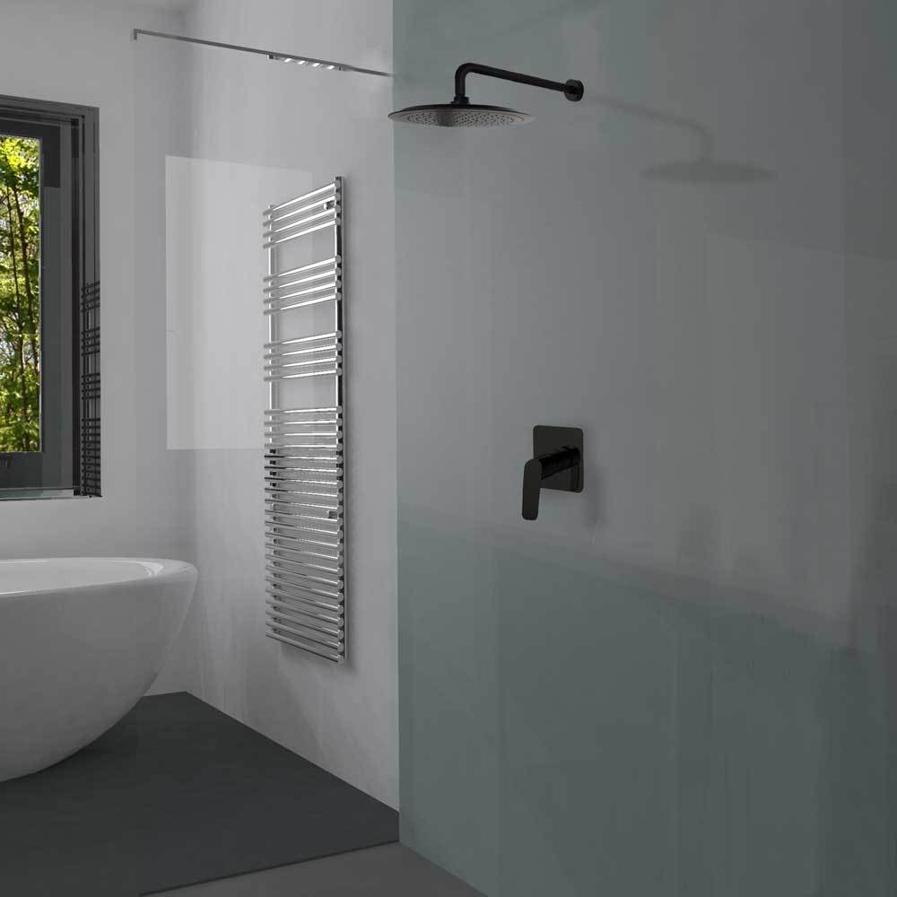 Встраиваемый смеситель для душа на 1 выход NEW FLY 571801SNM чёрный