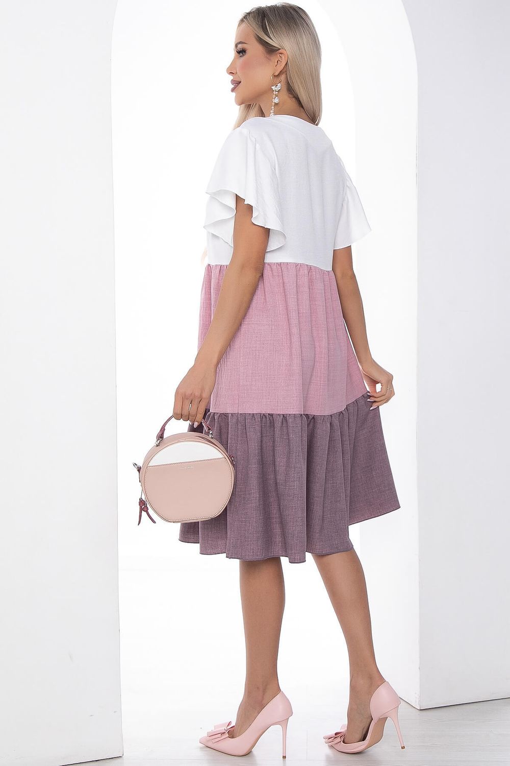 Платье Ветер перемен роза П10109 LT Collection