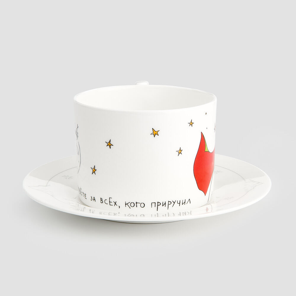 Чайная пара Farforite «Маленький принц» 250 мл в подарочной коробке