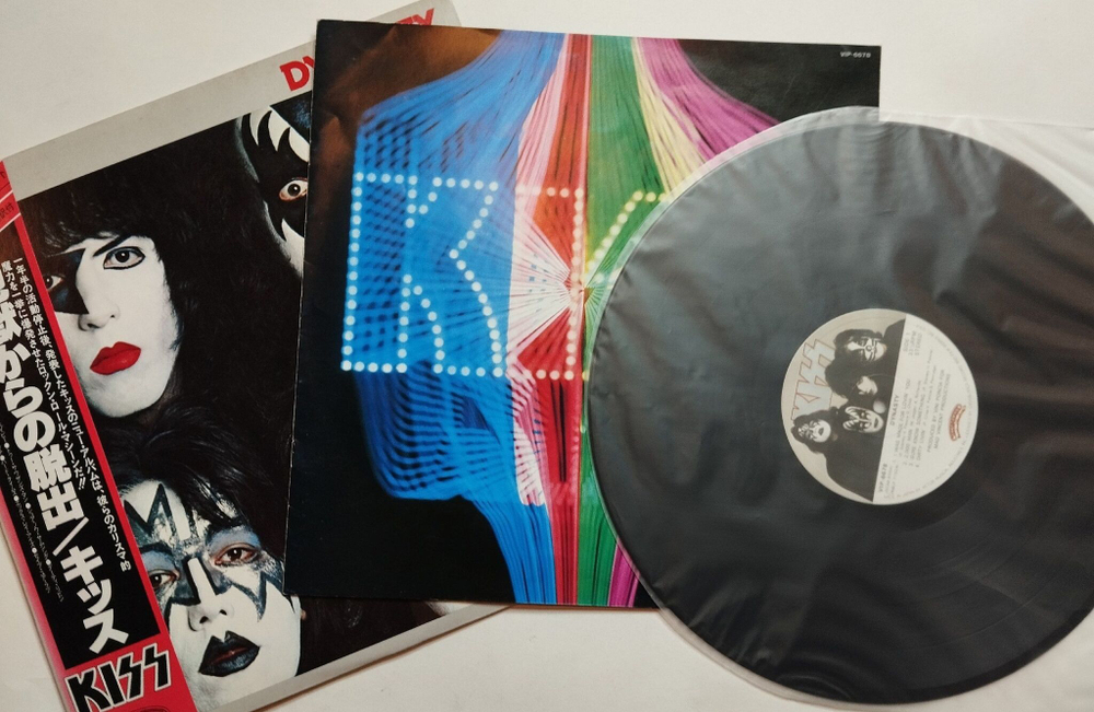 Винтажная виниловая пластинка LP Kiss Dynasty (Japan 1979) (Obi, Booklet)
