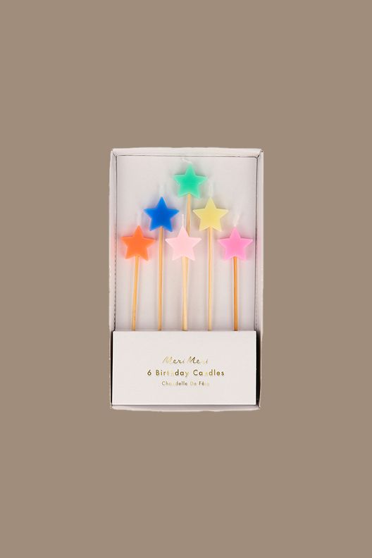 Свечи "Набор звезд", набор 6 шт / Meri Meri