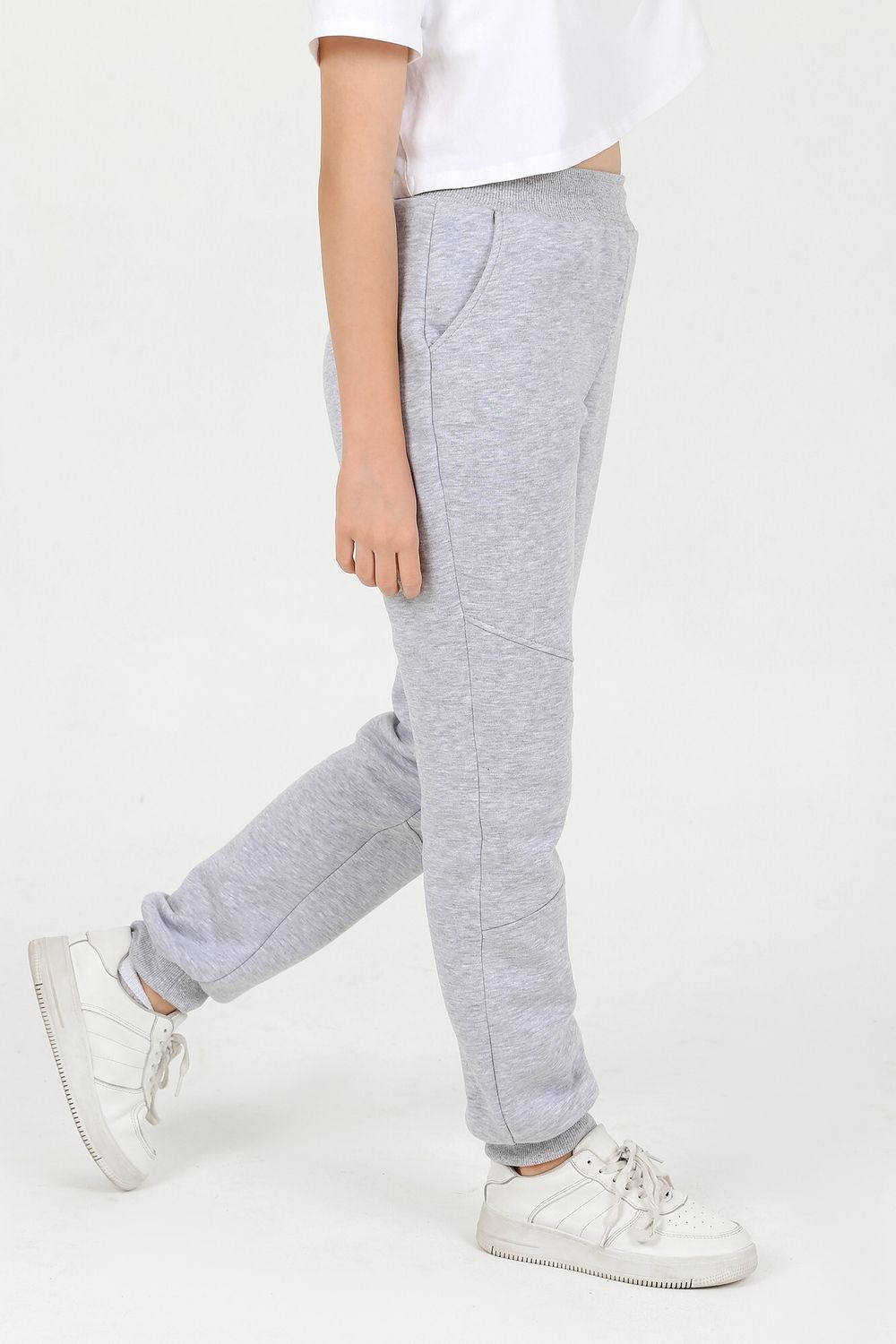 Брюки для девочки Север-1 Виотекс СЕРЫЙ МЕЛАНЖ