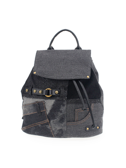 25035/19 Рюкзак жен., иск.кожа + текстиль