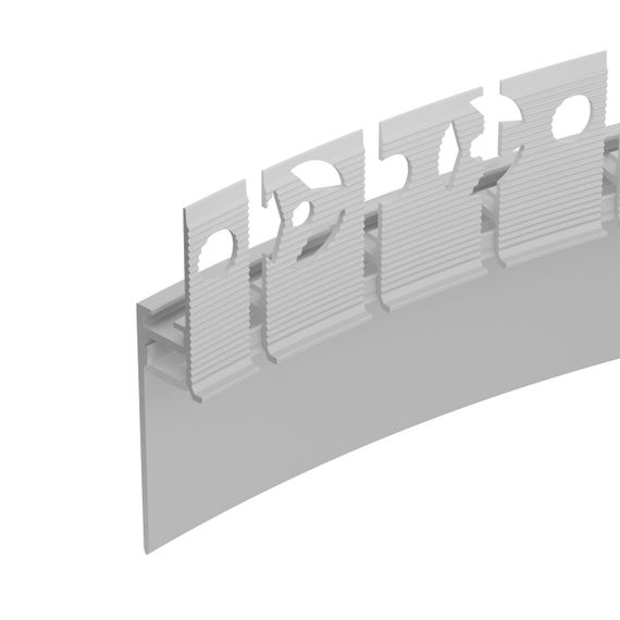 Профиль PLINTUS-FANTOM-BENT-H35-SIDE-2000 WHITE Arlight 043675(1)