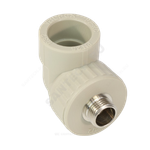 Угольник PP-R комбинированный серый Дн 32х1" НР VALFEX 10126032Г