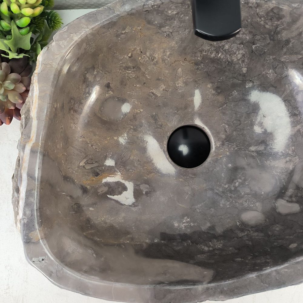 Раковина из мрамора Erozy Grey EM-65089 44*37*15 0882
