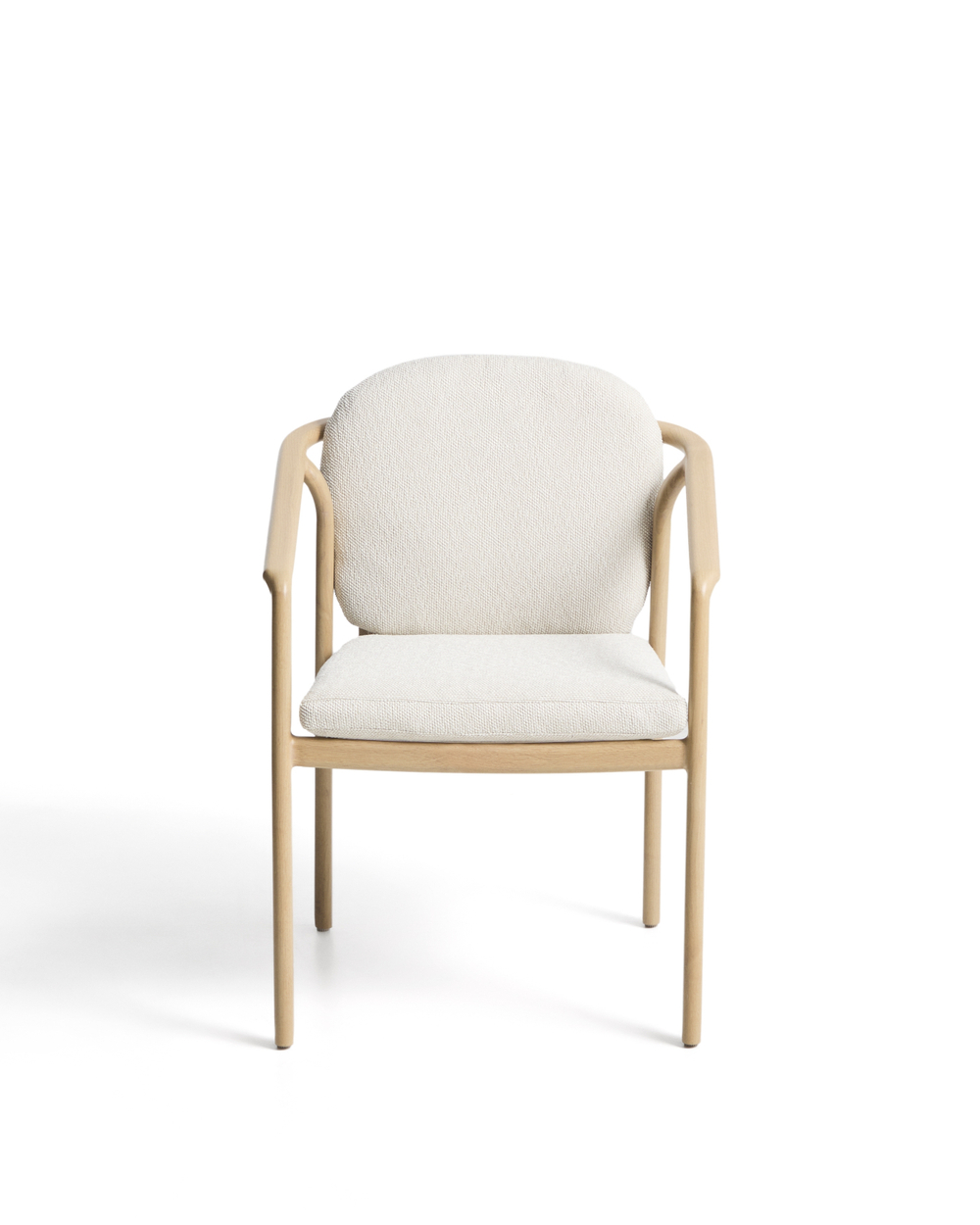 Уличный стул Sirte из алюминия с отделкой под дерево и веревкой цвета экрю