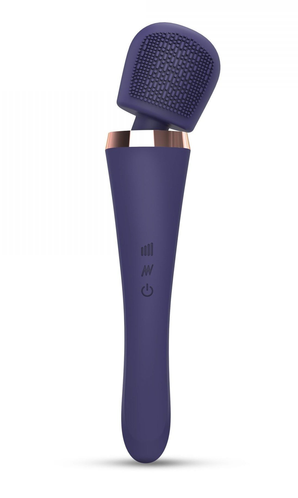 Темно-синий вибромассажёр Brush Crush (Цвет: темно-синий)