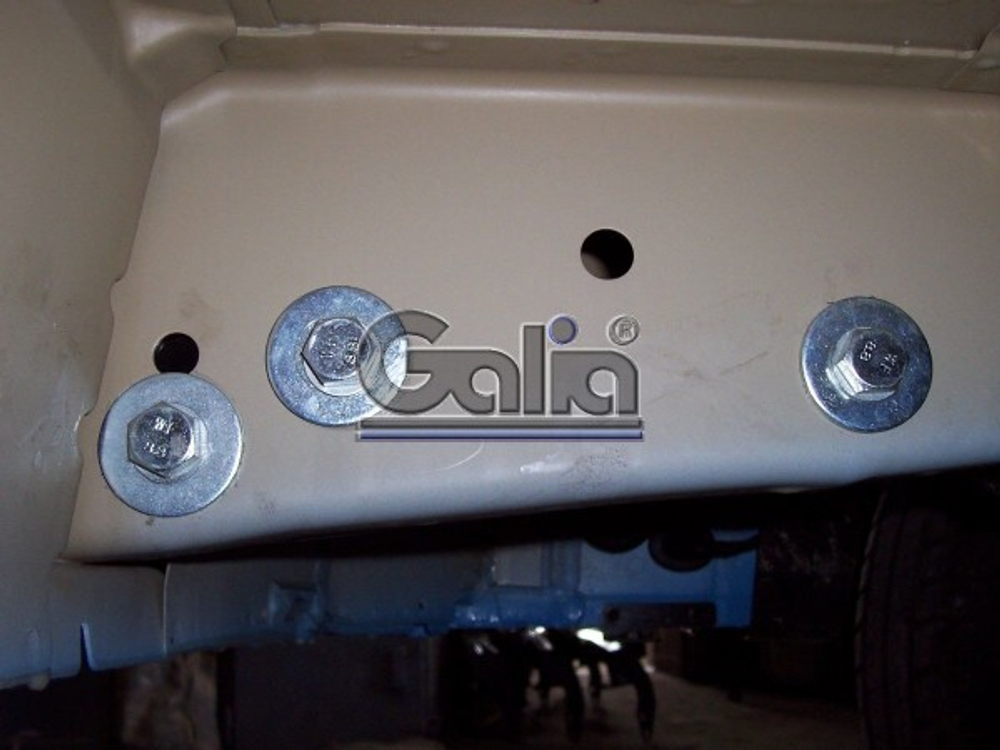 Фаркоп оцинкованный Galia V064A для Volkswagen Transporter / Caravelle / Multivan T5 2003-2015, T6 2015-(паспорт и сертификат в комплекте)(без электрики)