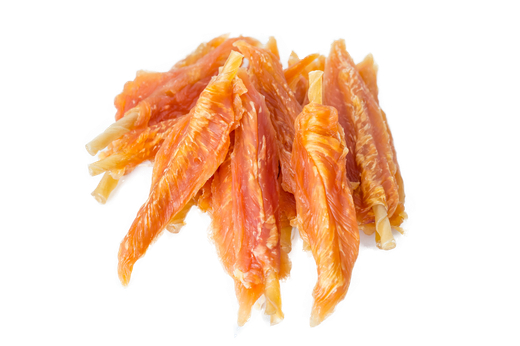 Лакомство для собак "Грин Кьюзин" GREEN QZIN СТАТЬ (Сушеное мясо индейки с добавлением курицы на воловьей коже) 750 гр