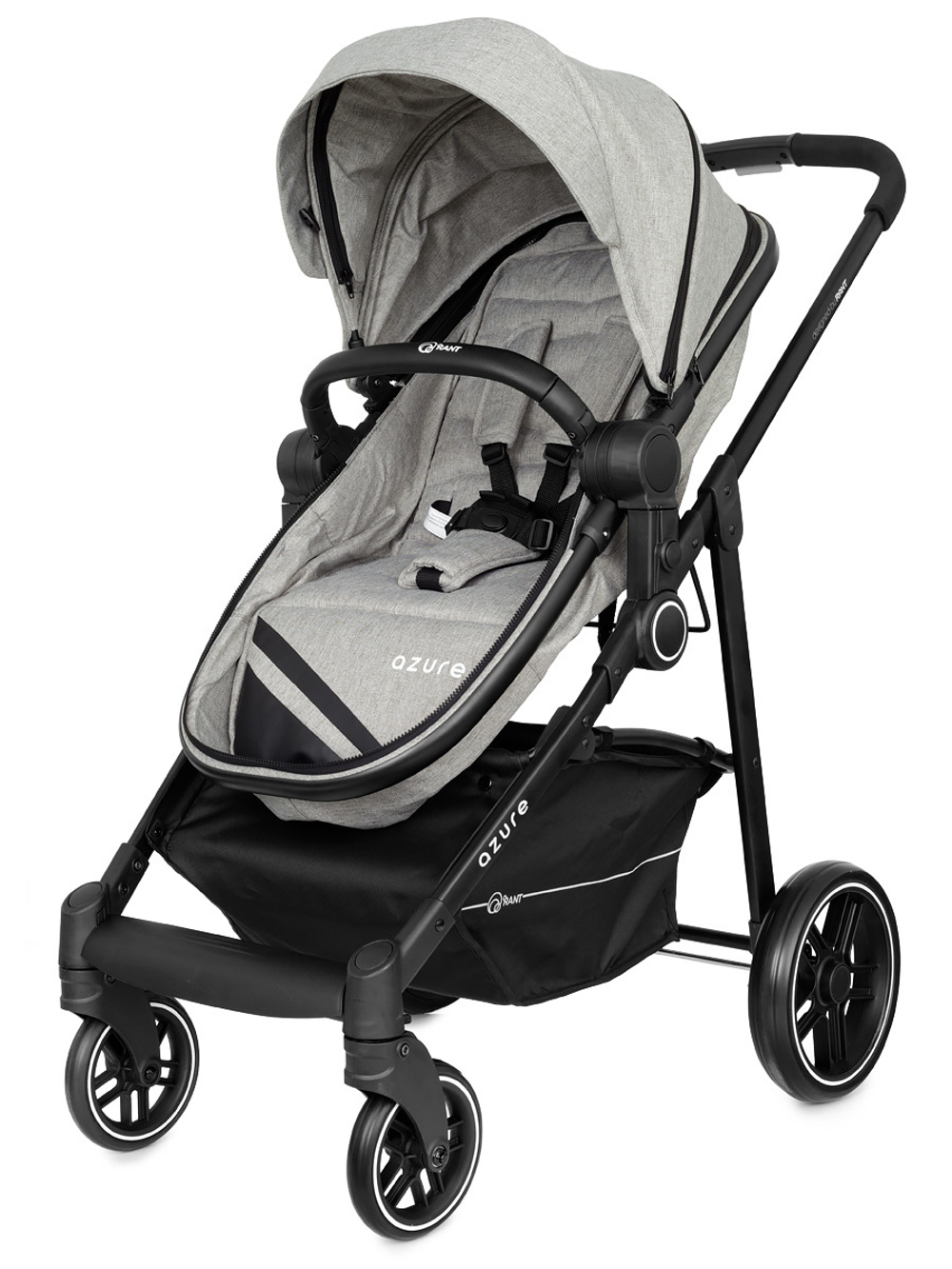 Коляска детская 2-в-1 "AZURE Trends" RA147 alu. Grey
