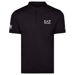 Мужское поло теннисное EA7 Man Jersey Polo - black