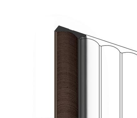 Финишный молдинг декорированный HiWood, 270x3,2 см