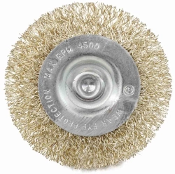 Кордщетка дисковая латунная для дрели 60мм, в блистере RockForce##Rock FORCE RF-BFR025