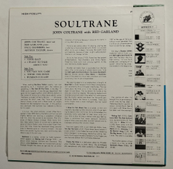 Винтажная виниловая пластинка LP John Coltrane Soultrane (Japan 1977) (Obi)