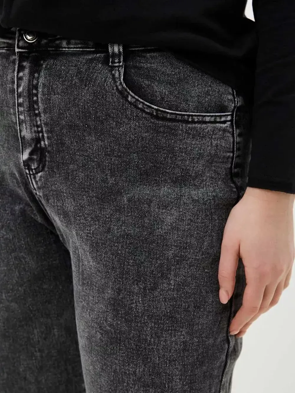 Джинсы больших размеров на молнии