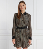 Шелковое платье с ремешком Liu Jo - черный(CF3299 T3598)