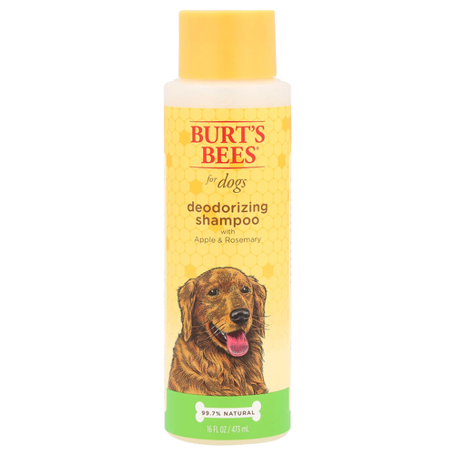 Burt's Bees, Дезодорирующий шампунь для собак с яблоком и розмарином, 473 мл (16 жидк. унц.)