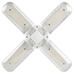 Фитолампа для растений светодиодная ЭРА GREEN LINE ФИТО-40W-PFR-E27-GR 4-х лепестковая полного спектра 40 Вт Е27 | Фитолампы Е27