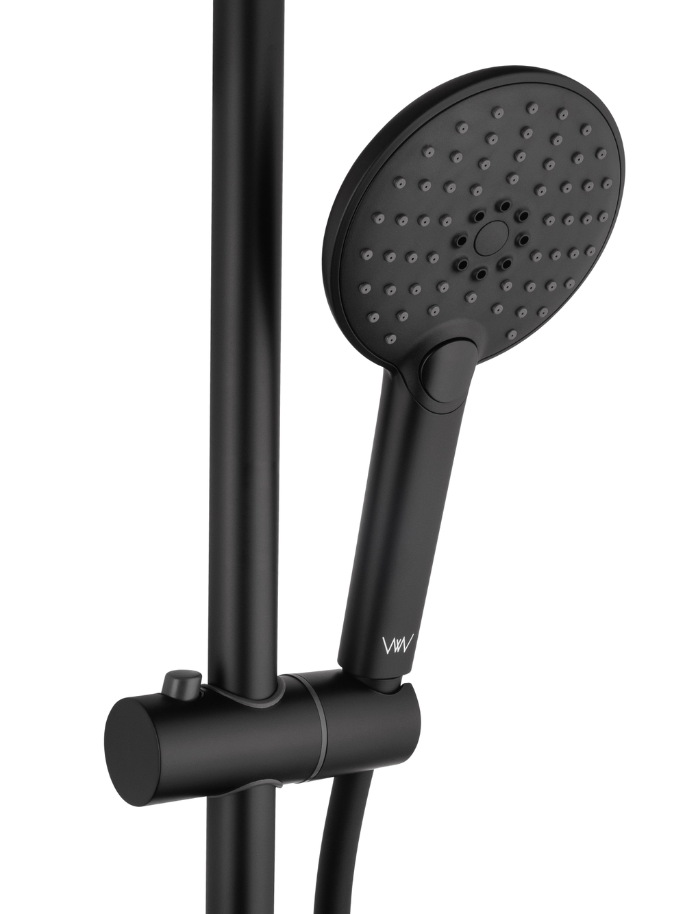 Смеситель для ванны с душевым гарнитуром WONZON & WOGHAND ALFA, Черный матовый (WW-AE3205-MB)