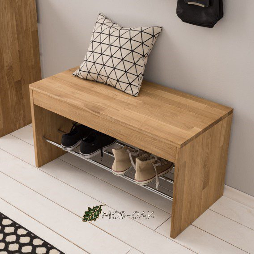 Скамья из массива для обуви Дакота