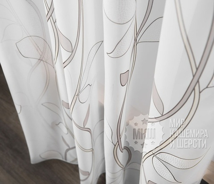 Легкие шторы: АУРУМ (арт. BL01-232-02)  - (140х270)х2 см.  - (Возможна высота 250 см.) - серые